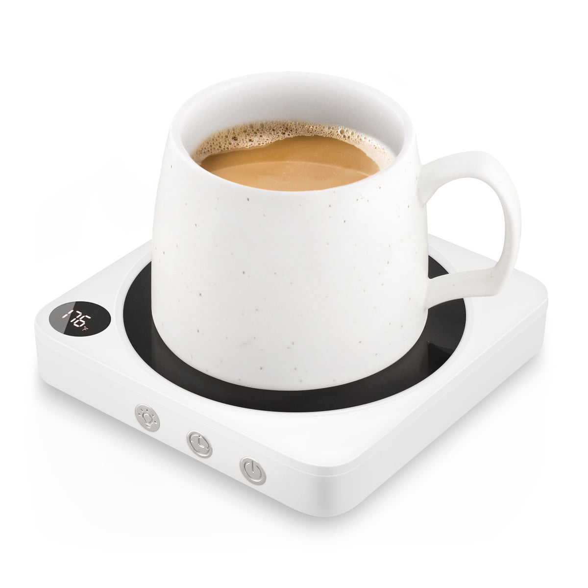 VOBAGA Coffee Mug Warmer with 5.2 inch Heating Plate, 3 Temperature Se