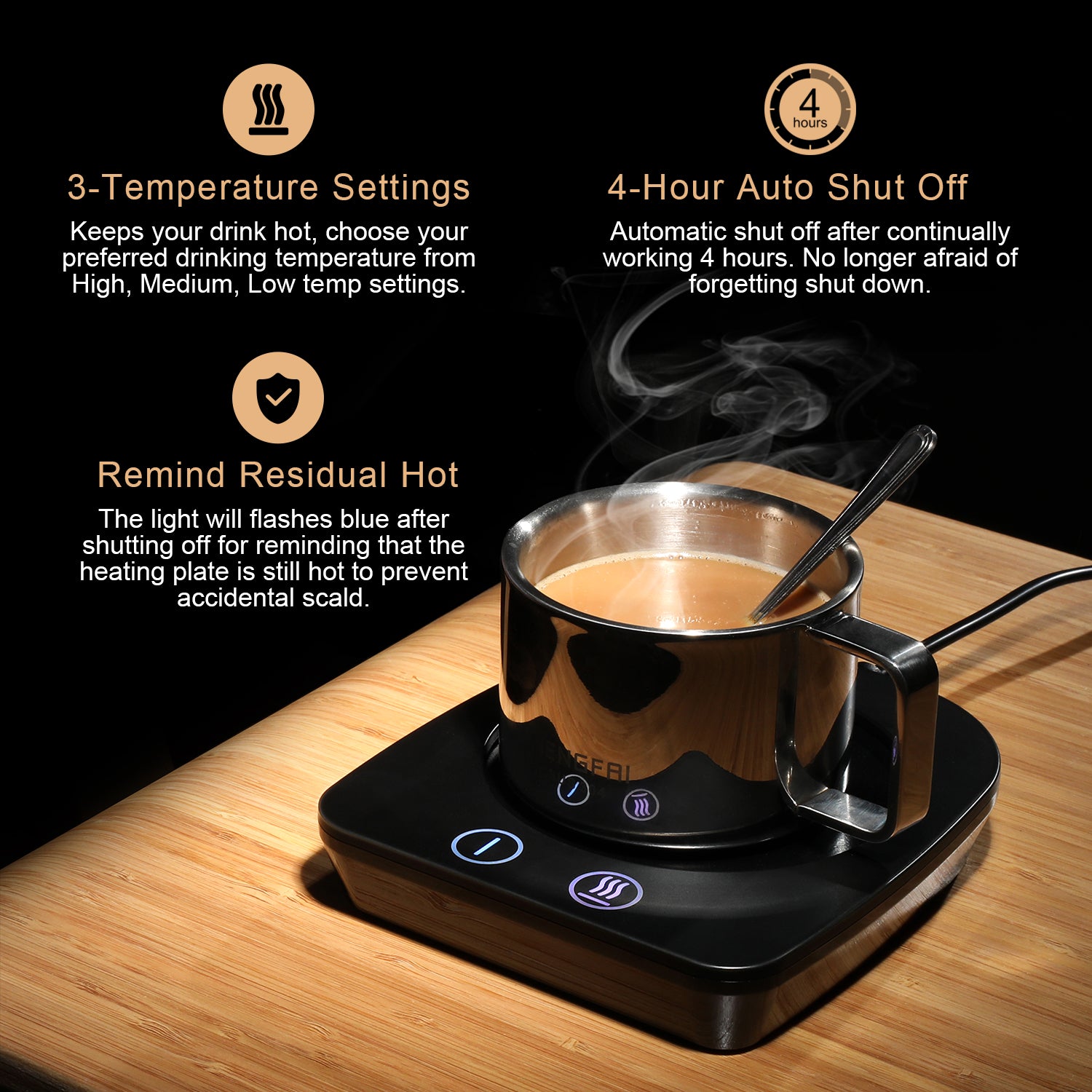 Vobaga Electric Cup Mug Warmer 9 Colors to Choose 1-3days shipping
