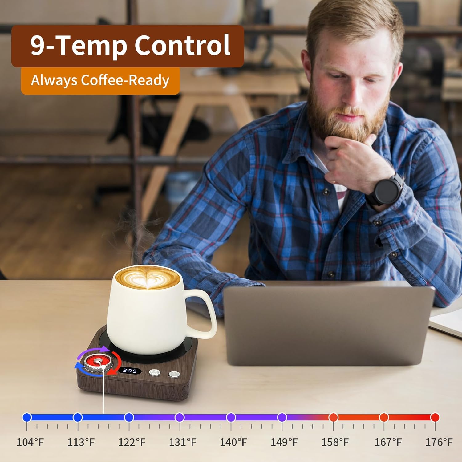 Vobaga Electric Cup Mug Warmer 10 Colors to Choose 1-3days shipping – vobaga