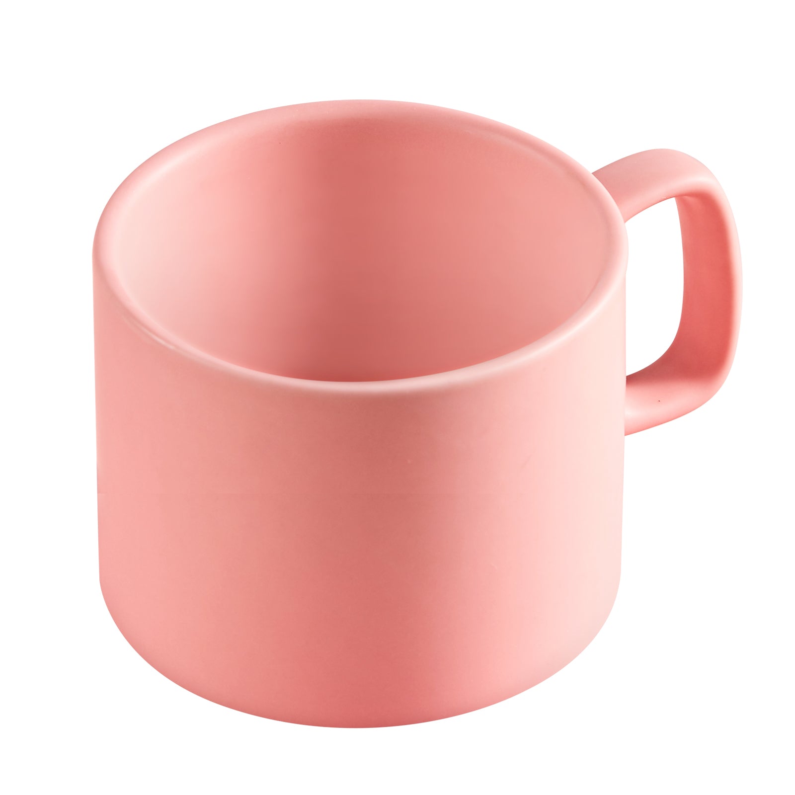 VOBAGA 11 oz Cup Coffee Mug with Flat-Bottom Warming Coffee Milk Tea for Office ( Light-blue)